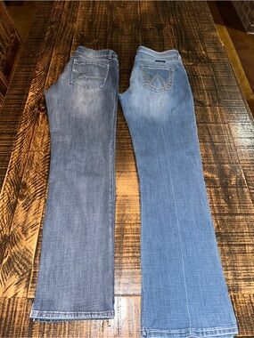 Wrangler size 11x34 jeans lot of 2
